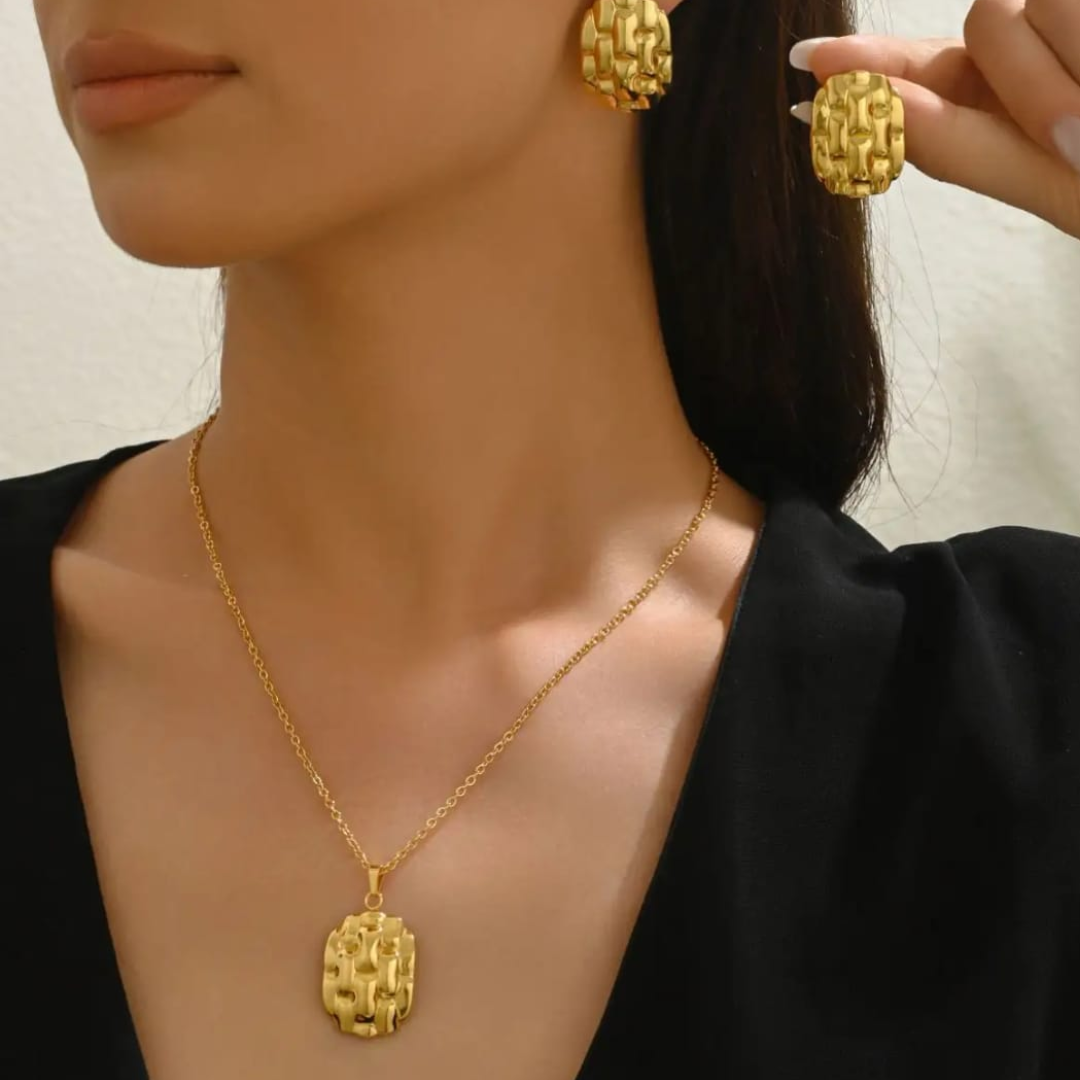 Golden Woven Emblem Set