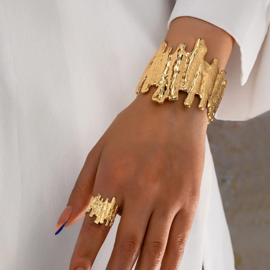 Gilded Lava Statement Set