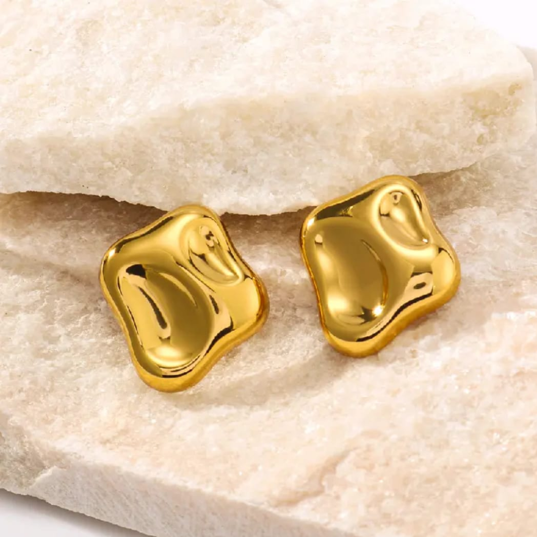 Molten Gold Studs