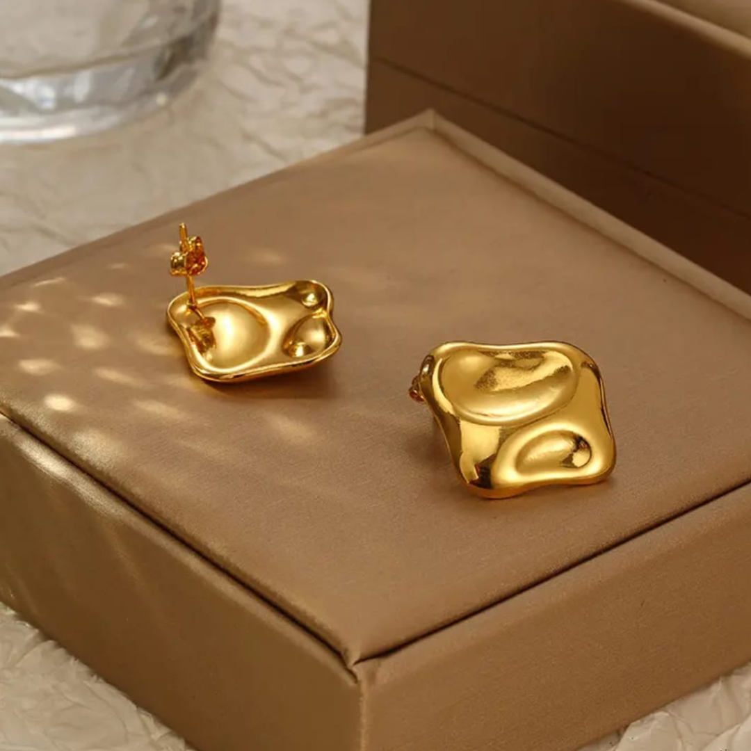 Molten Gold Studs