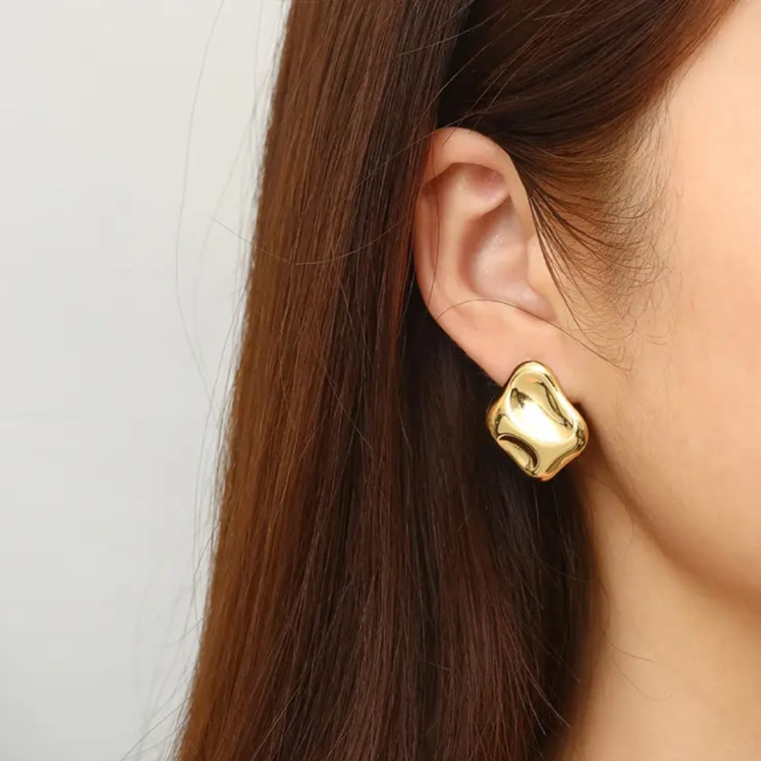 Molten Gold Studs