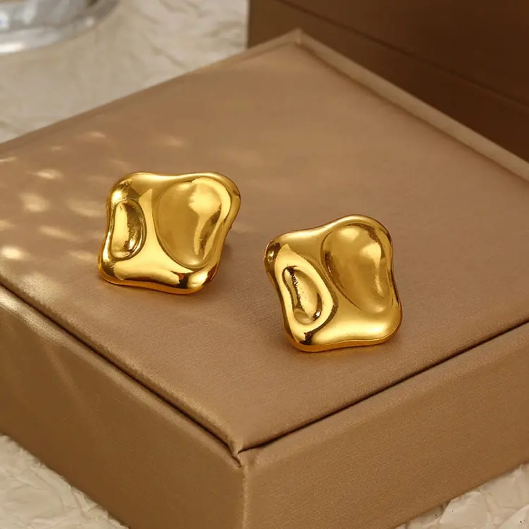 Molten Gold Studs