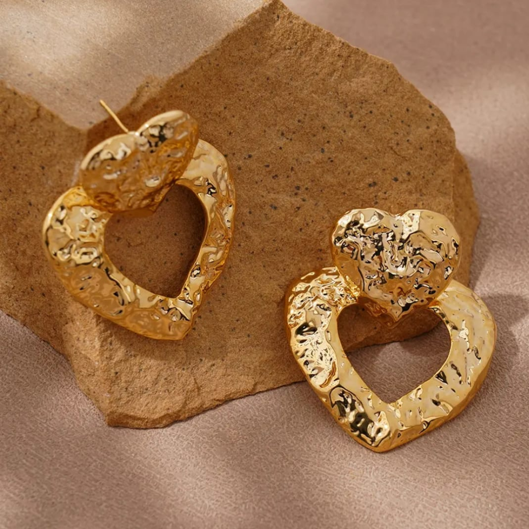 Chamak Royale Heart Earrings