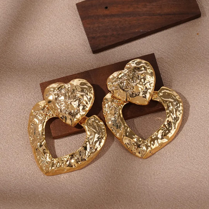 Chamak Royale Heart Earrings