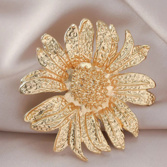 Gold Plated Bloom Sculpt Ring — 18K Edition