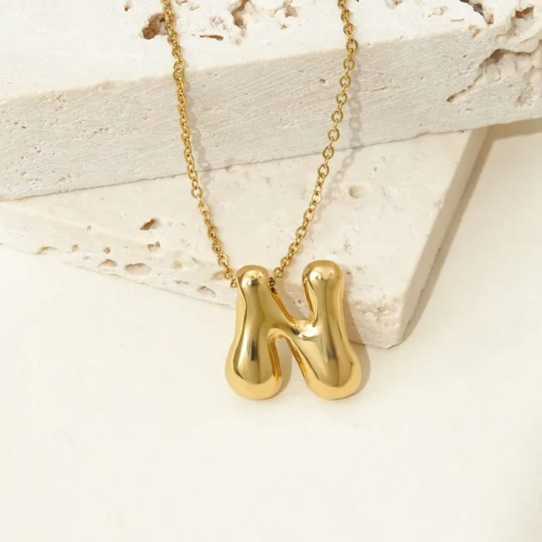 Bubble Pop Initials Necklace