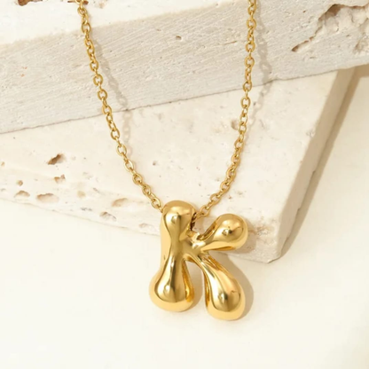 Bubble Pop Initials Necklace