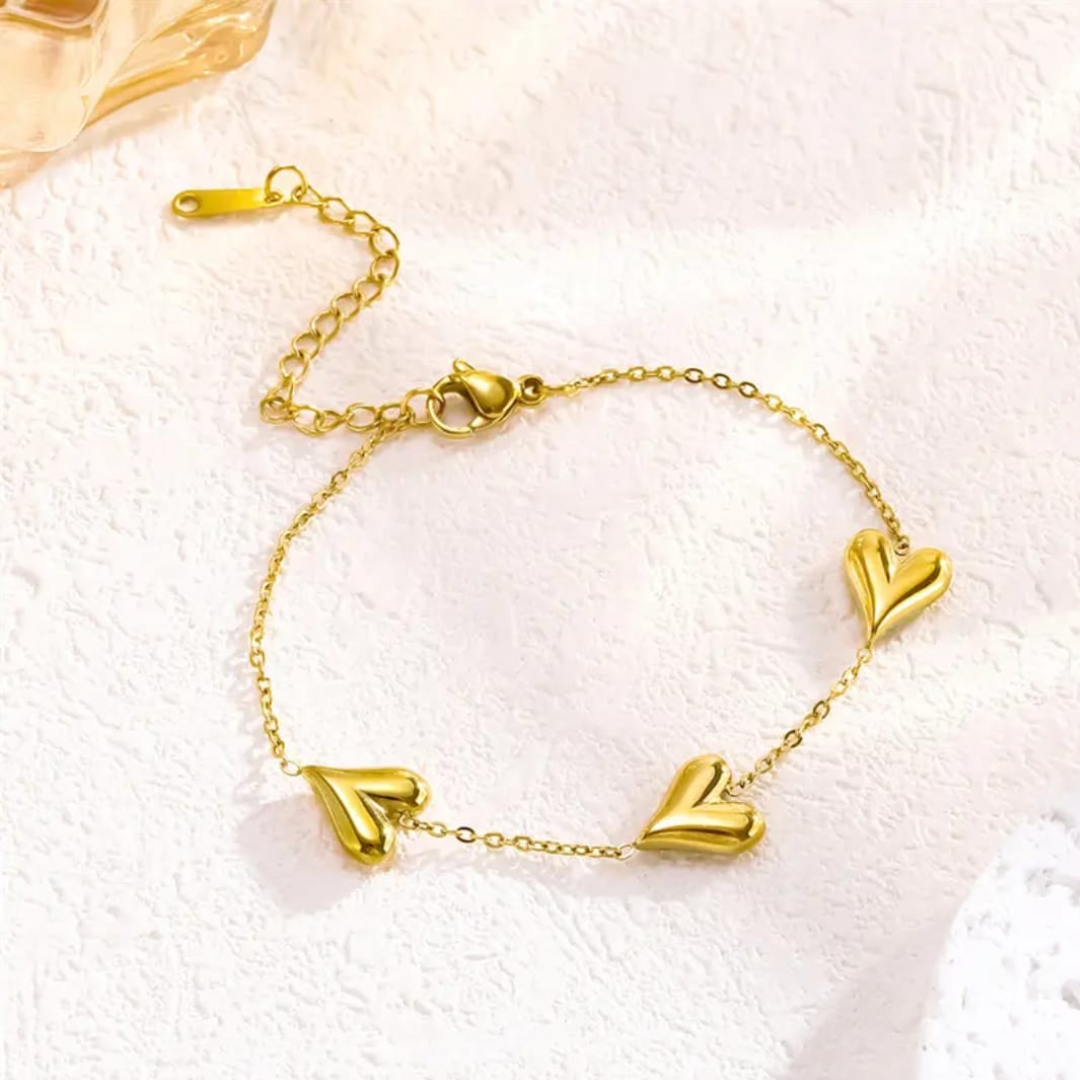 Golden Heart shine Bracelet