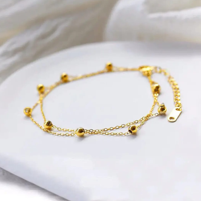 Mini Gold Balls Anklet