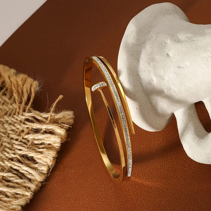 The Modern Pavé Nail Bracelet