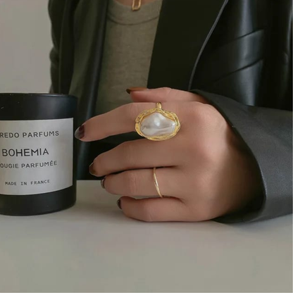 Baroque Pearl Royal Ring