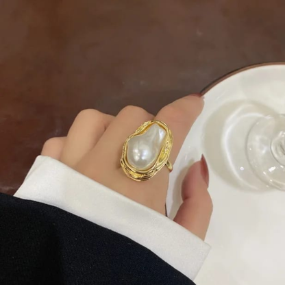 Baroque Pearl Royal Ring