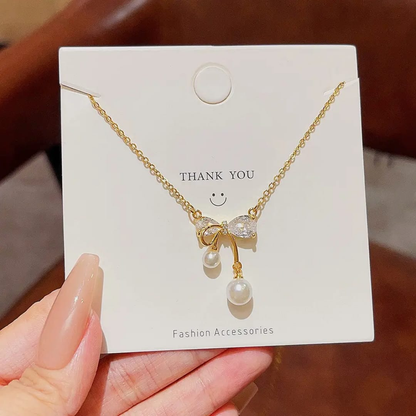 Élysian Ribbon Diamond Necklace