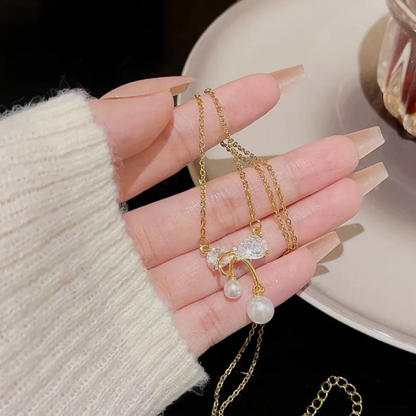 Élysian Ribbon Diamond Necklace