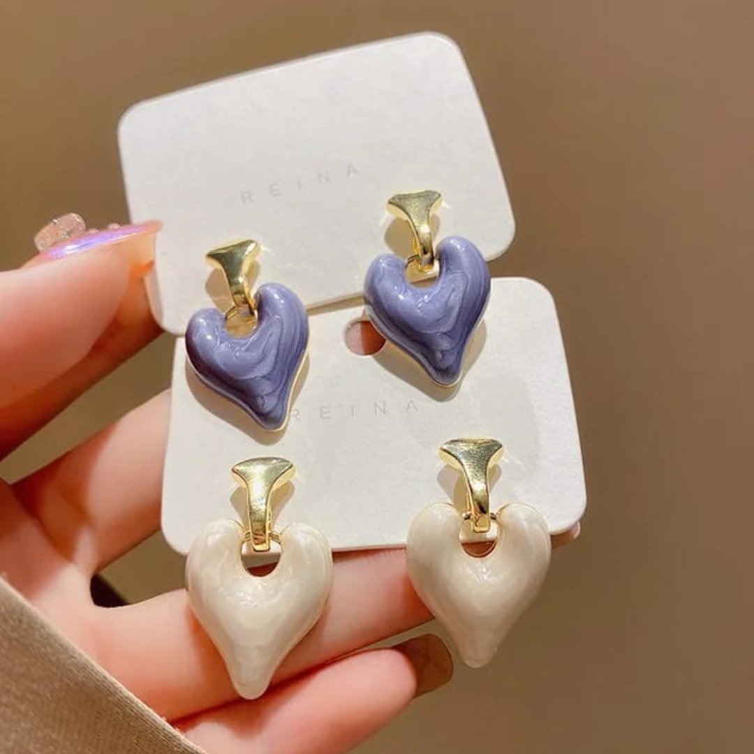 Solace Heart Studs