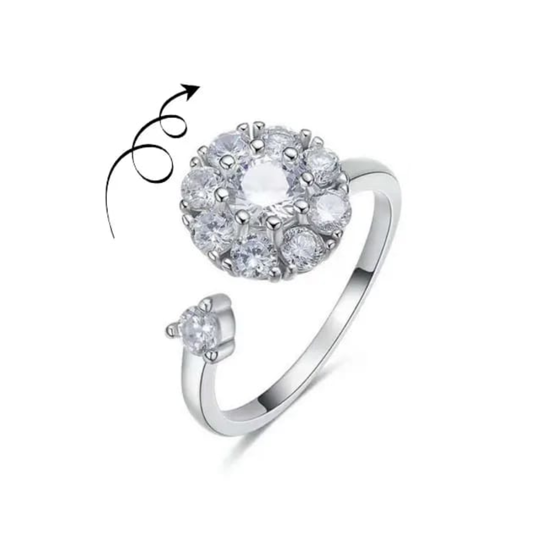 Twirl Bloom Solitaire Ring