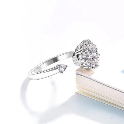 Twirl Bloom Solitaire Ring