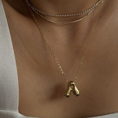 Bubble Pop Initials Necklace
