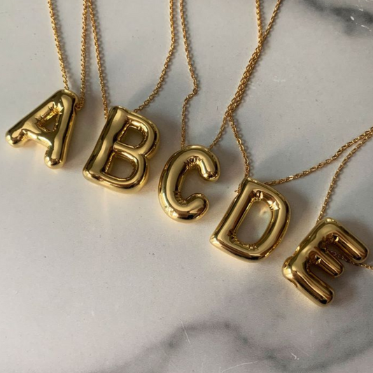 Bubble Pop Initials Necklace