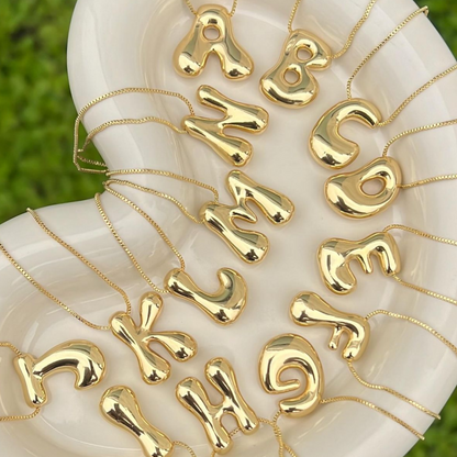 Bubble Pop Initials Necklace