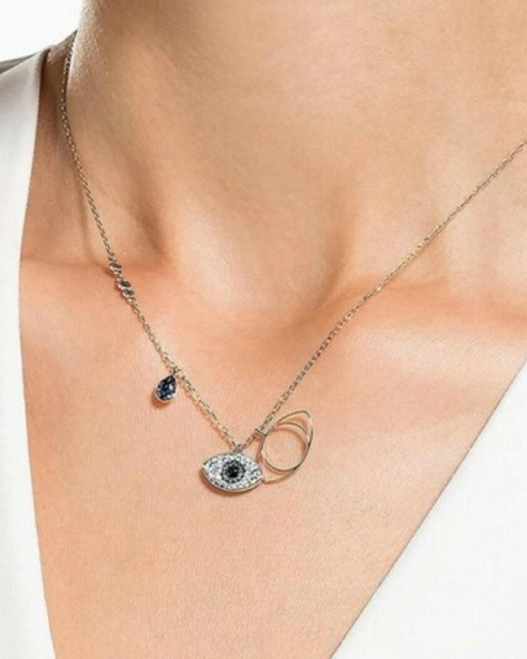 Evil Eye Silver Necklace