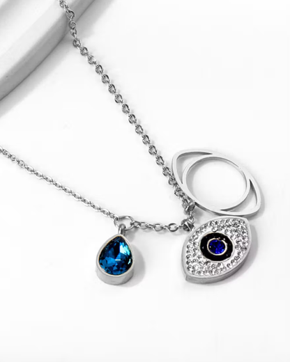 Evil Eye Silver Necklace