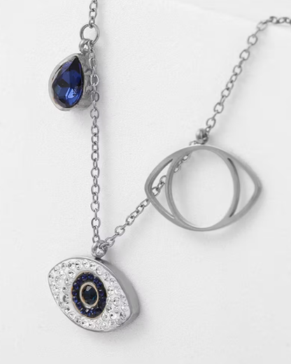 Evil Eye Silver Necklace