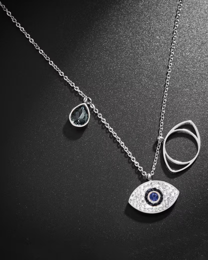 Evil Eye Silver Necklace