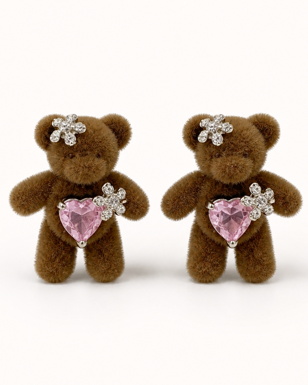 Cupid Teddy Stud Earrings