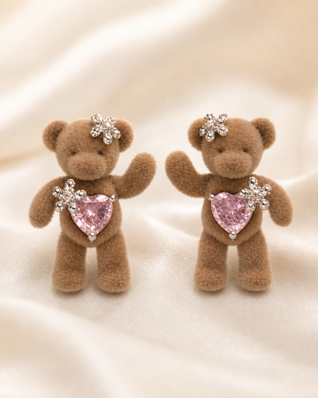Cupid Teddy Stud Earrings