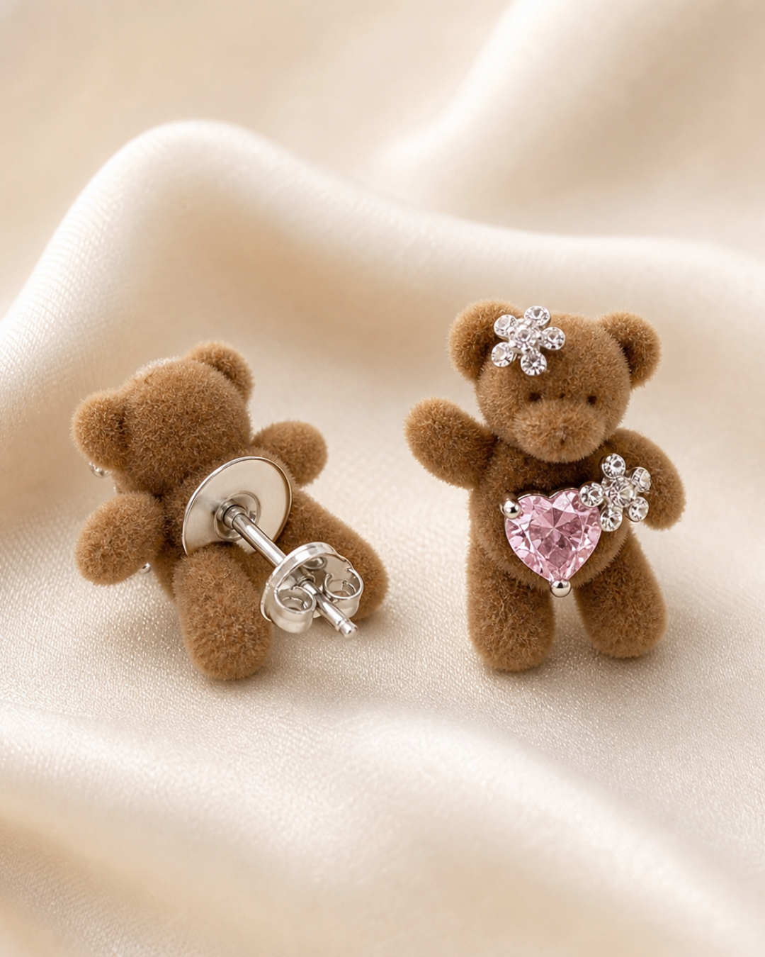 Cupid Teddy Stud Earrings
