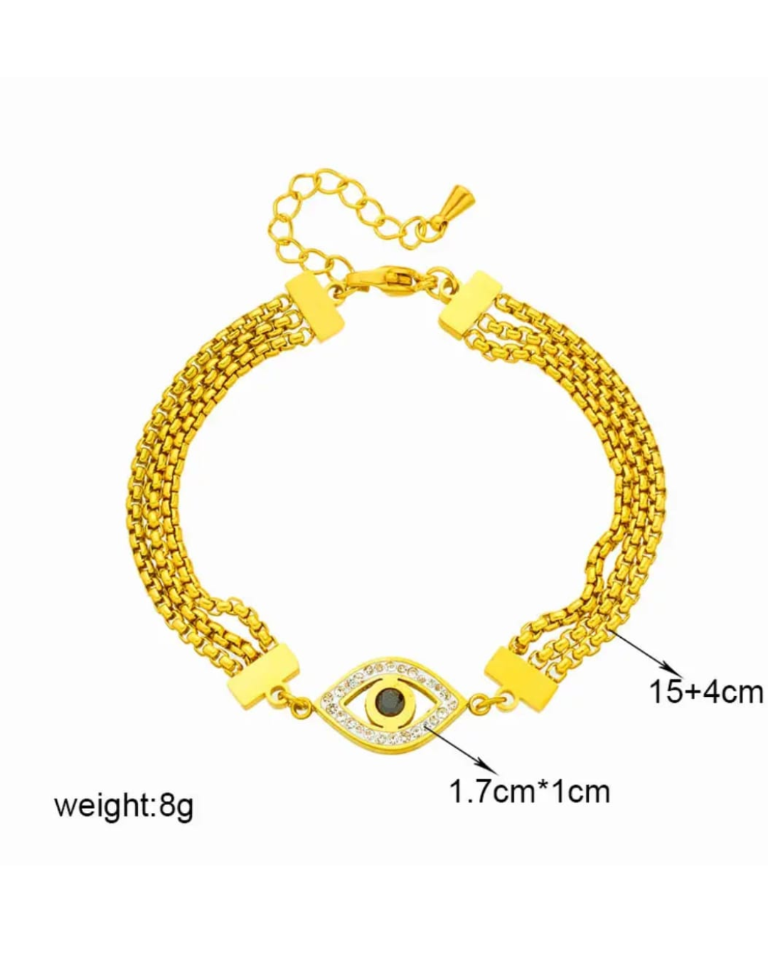 Nazar Glow Chain Bracelet