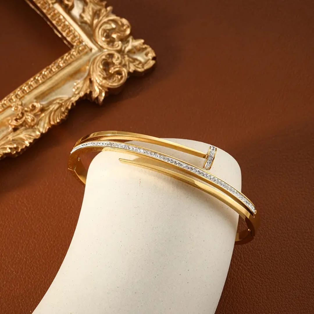 The Modern Pavé Nail Bracelet