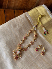 Mayur Varnika Temple Necklace Set