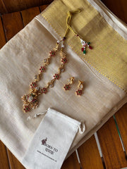 Mayur Varnika Temple Necklace Set