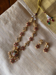 Mayur Varnika Temple Necklace Set