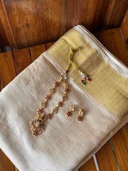 Mayur Varnika Temple Necklace Set