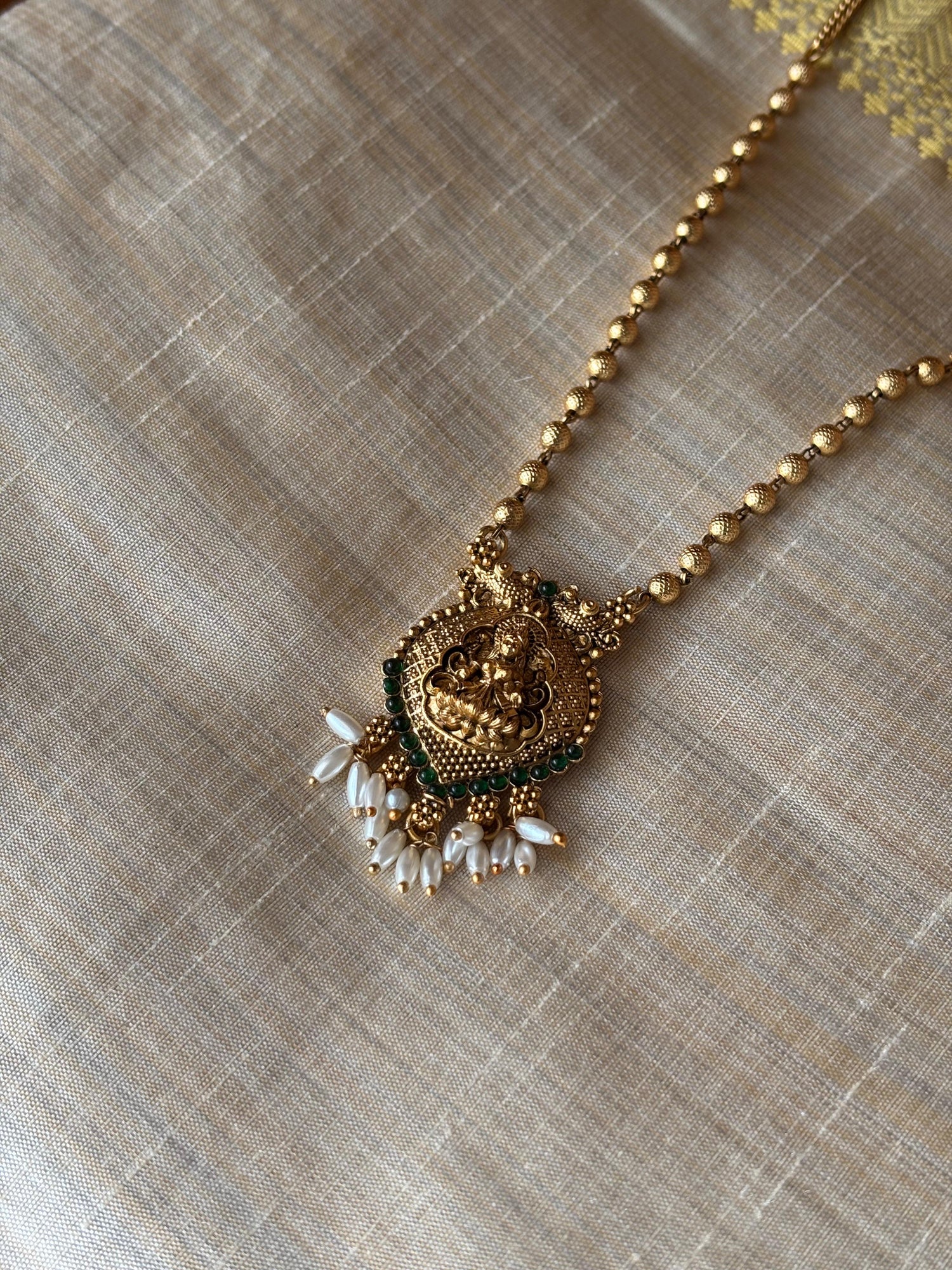 Vaidehi Lakshmi Pendant Set