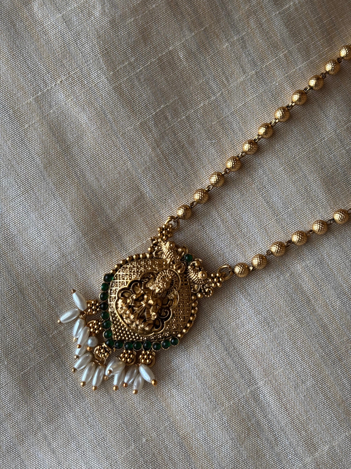 Vaidehi Lakshmi Pendant Set