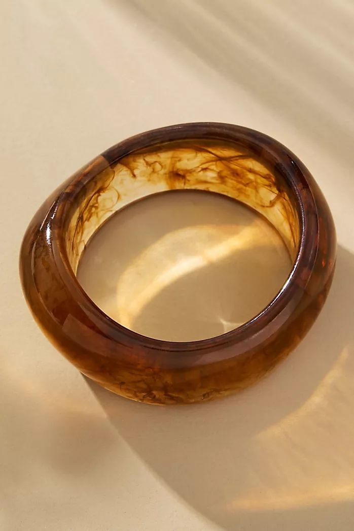 Beige Brown Bangle Stack