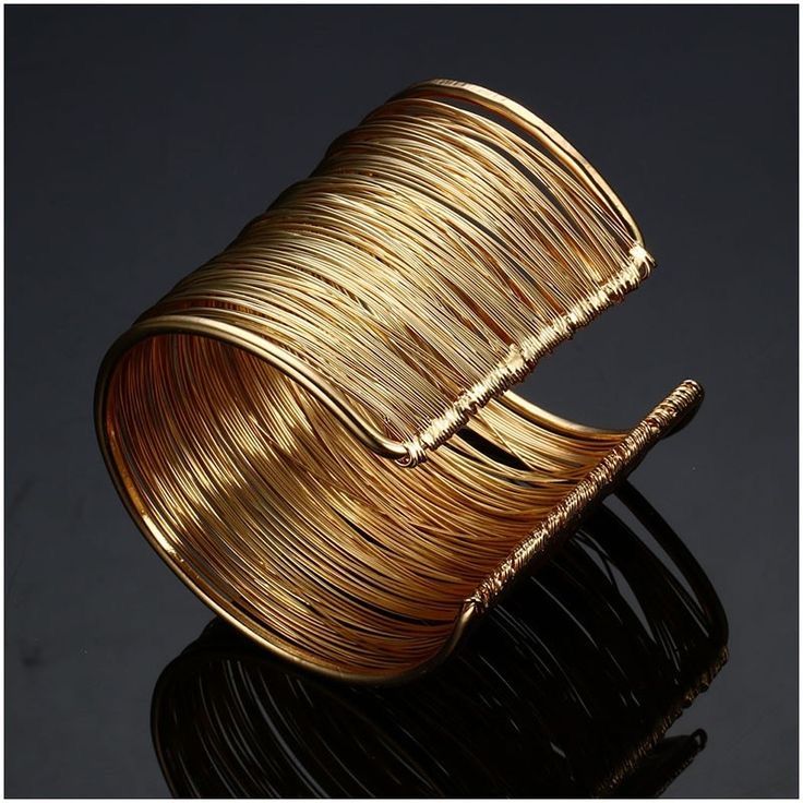 Golden Mesh Cuff Bracelet (SET OF 2)