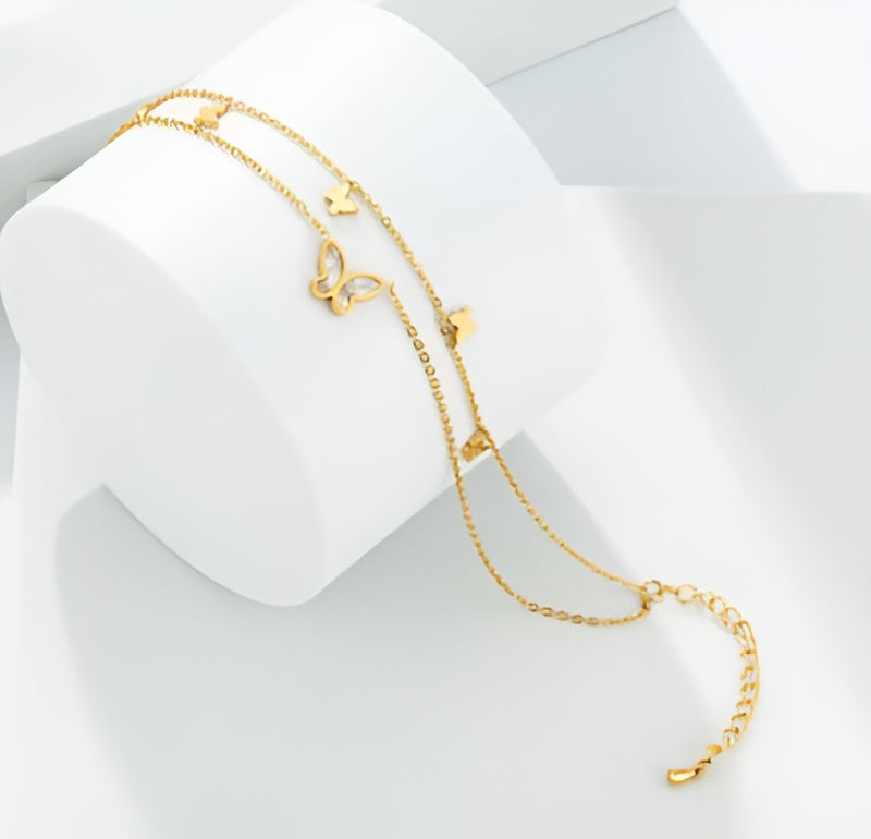 Luminous Wings Double-Layer Bracelet