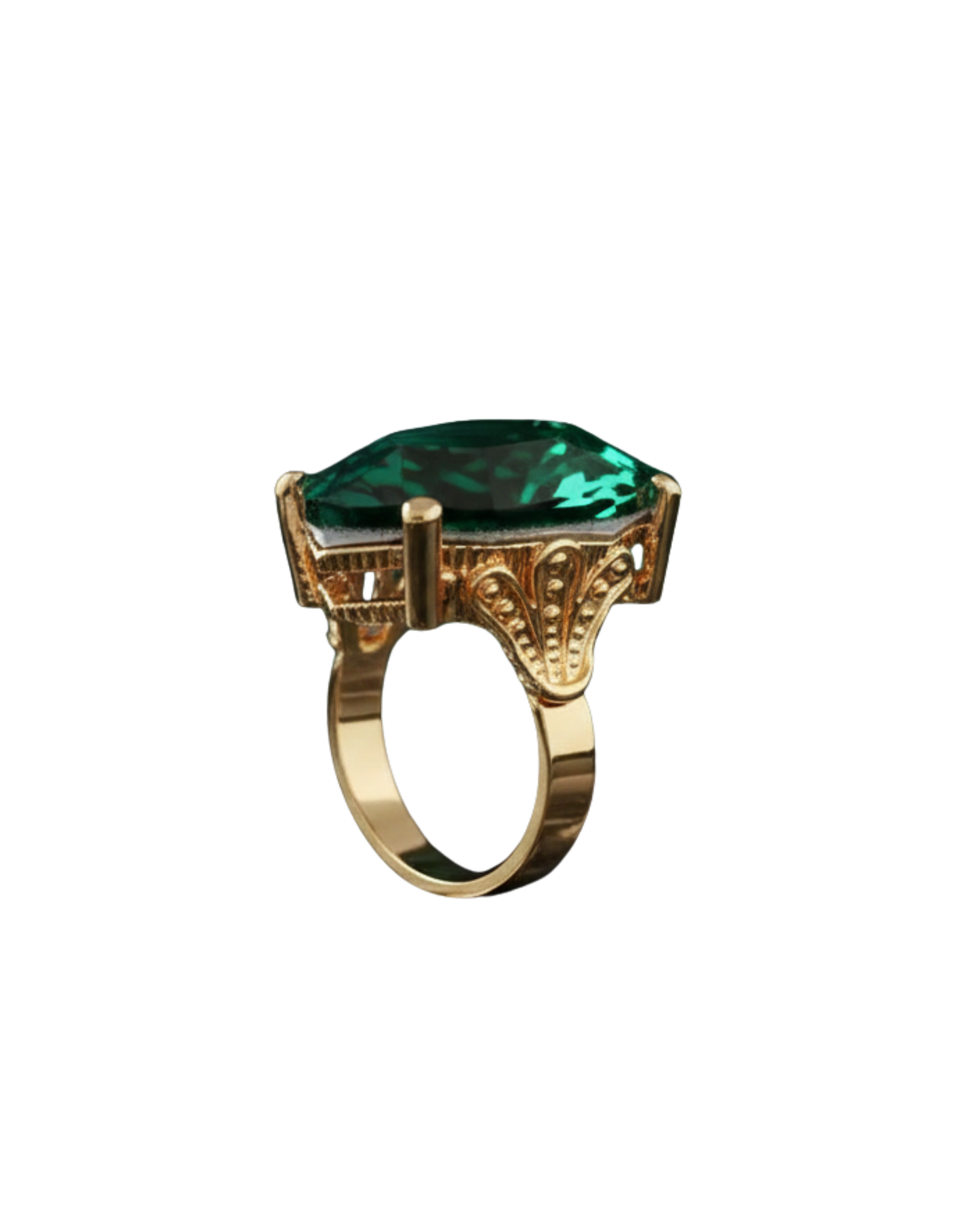 Emerald Heart Ring