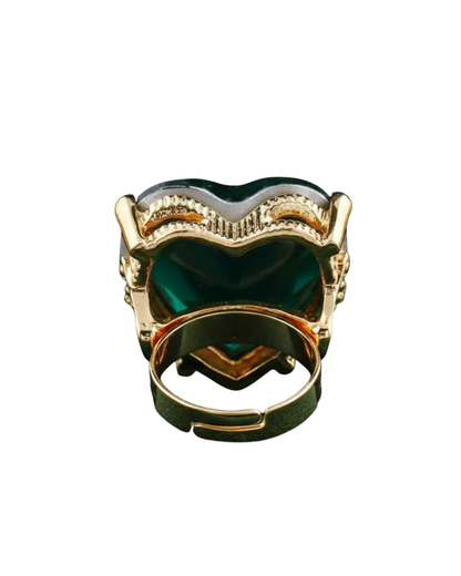 Emerald Heart Ring